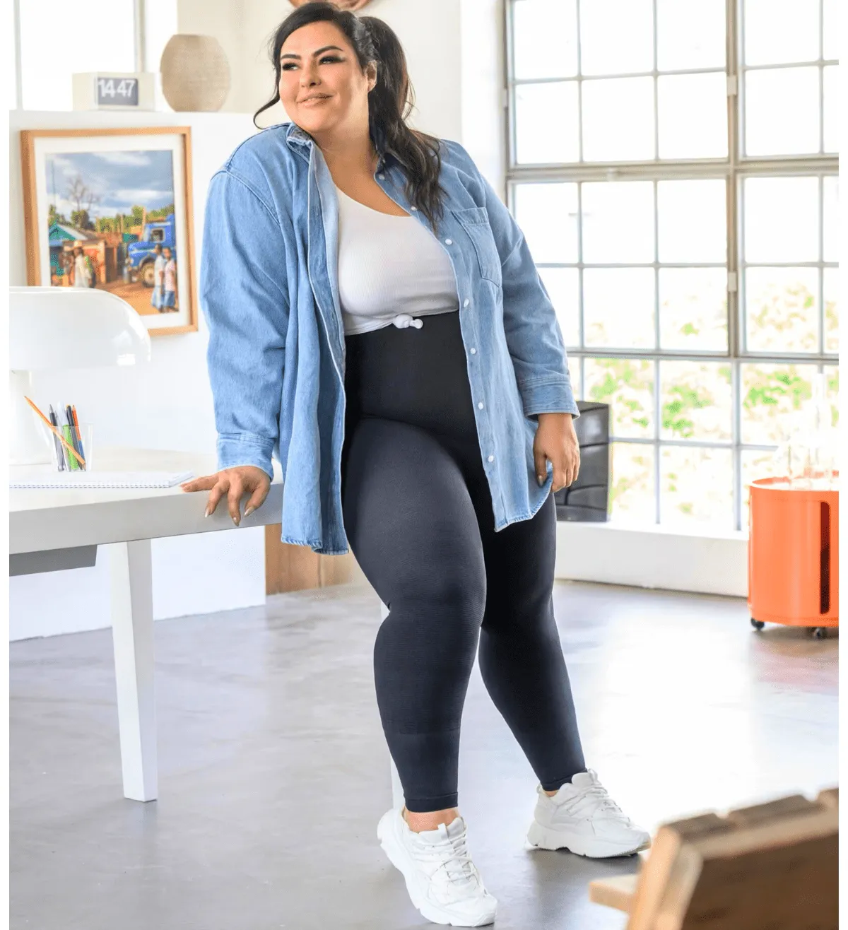 Active Massage Compression Opaque Legging Curvy