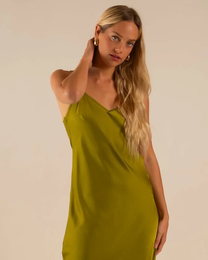 Basic Lennon Zipslip™️ Dress Cactus