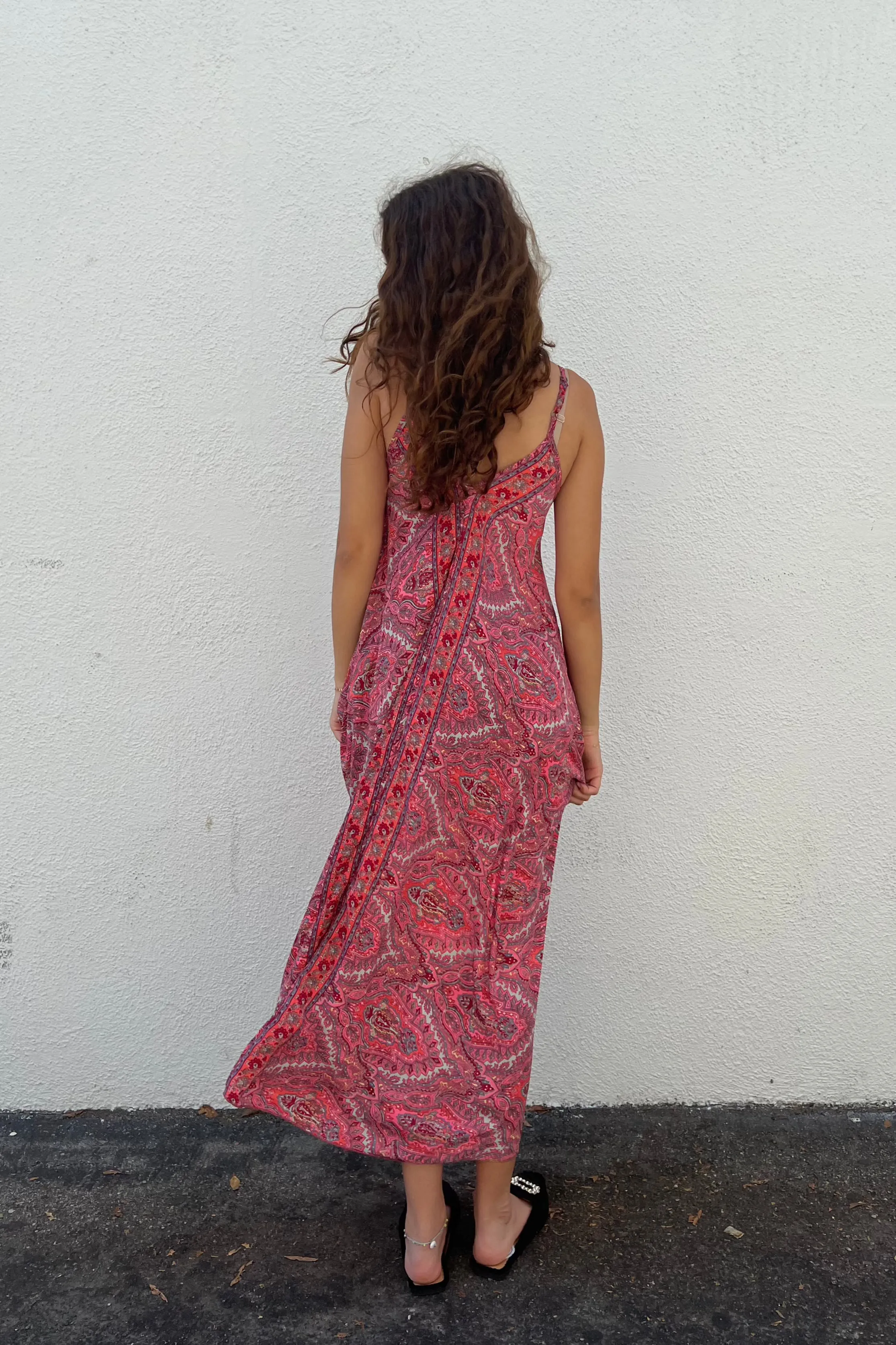 Bohemian V Neck Slip Dress