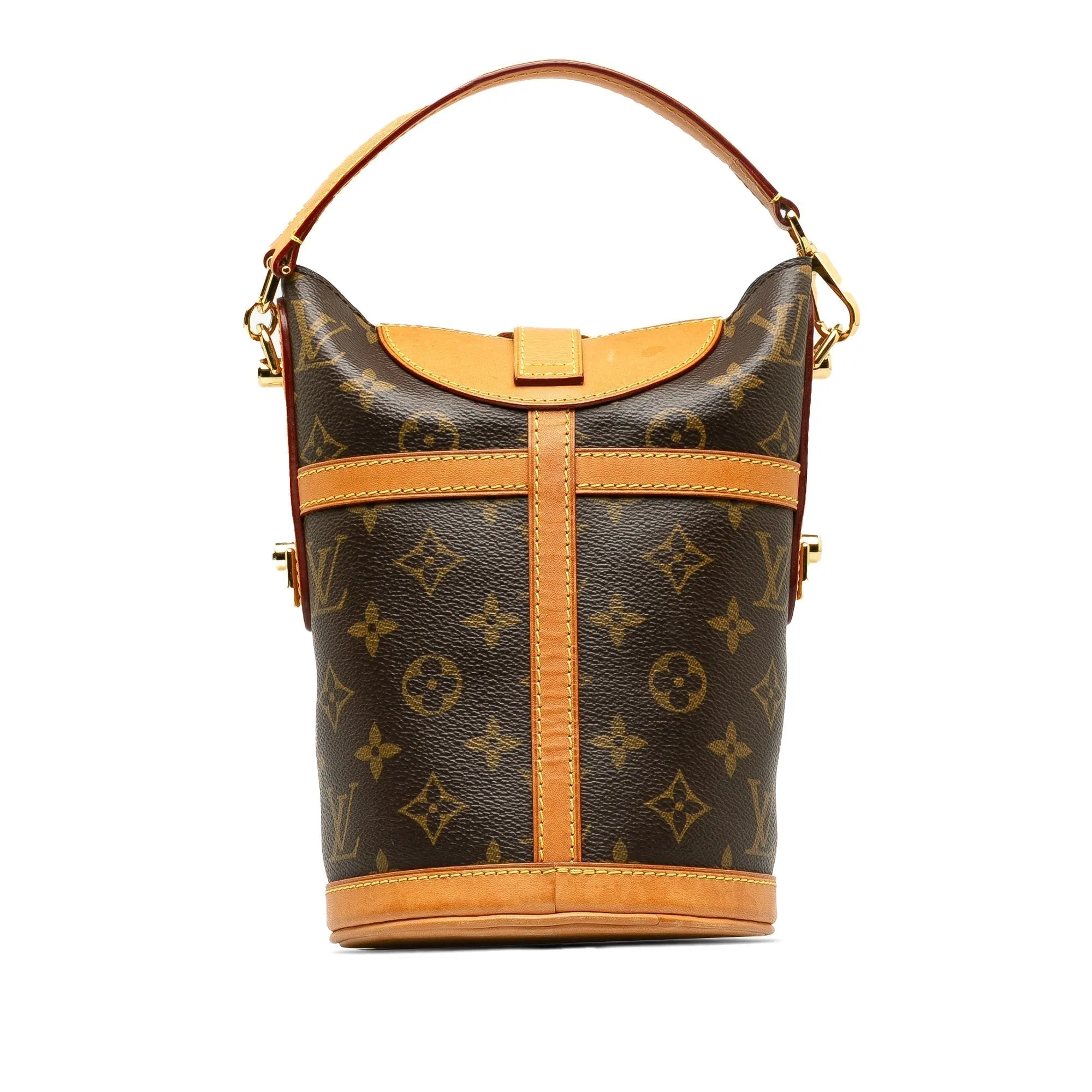 Brown Louis Vuitton Monogram Duffle Bucket Bag