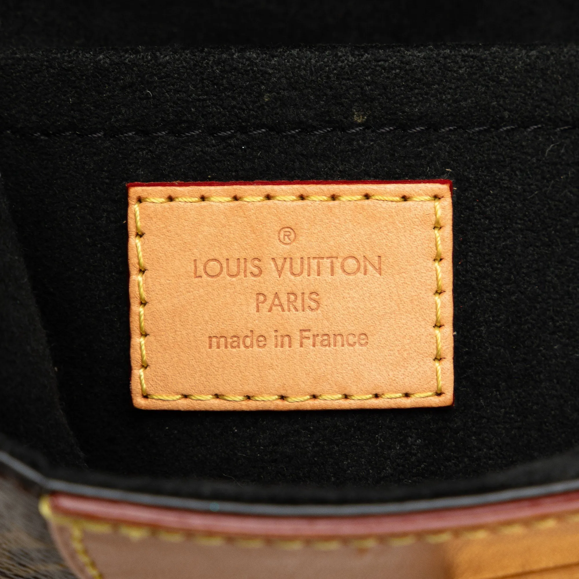Brown Louis Vuitton Monogram Duffle Bucket Bag
