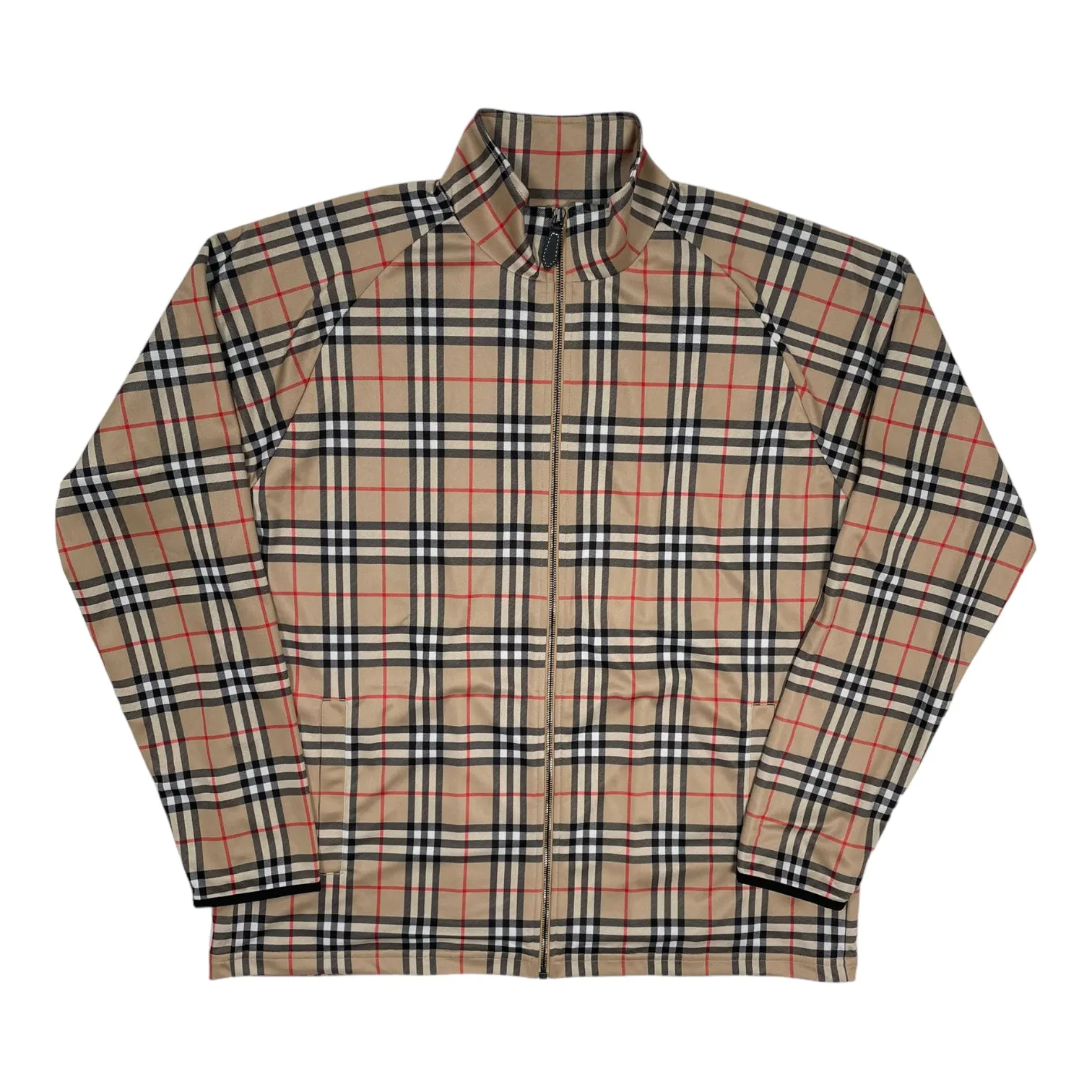 Burberry Drewley Archive Check Track Jacket Beige