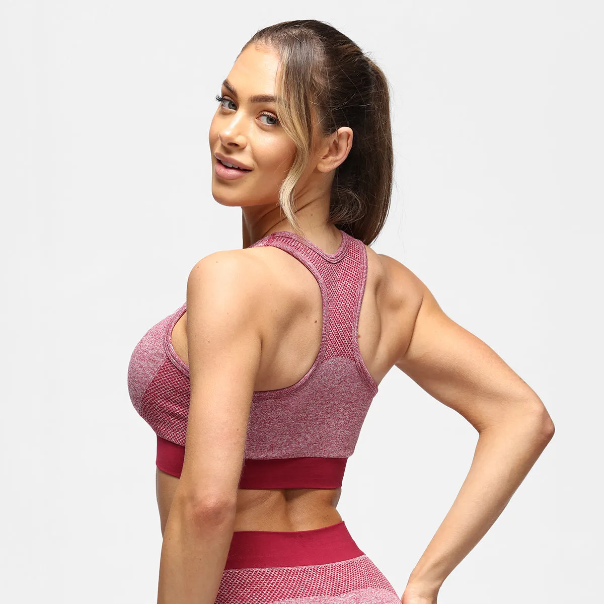 Burgundy Seamless Bra