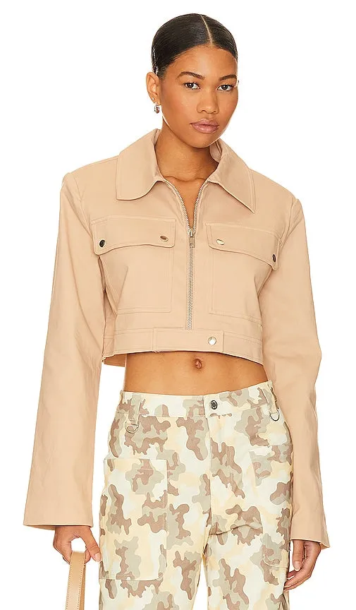 BY.DYLN Kelsi Jacket in Beige