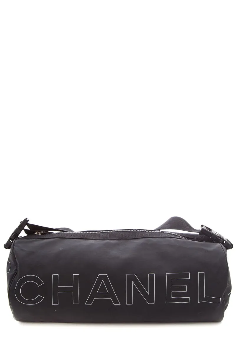 Chanel 2008/09 Black Sports CC Barrel Bag