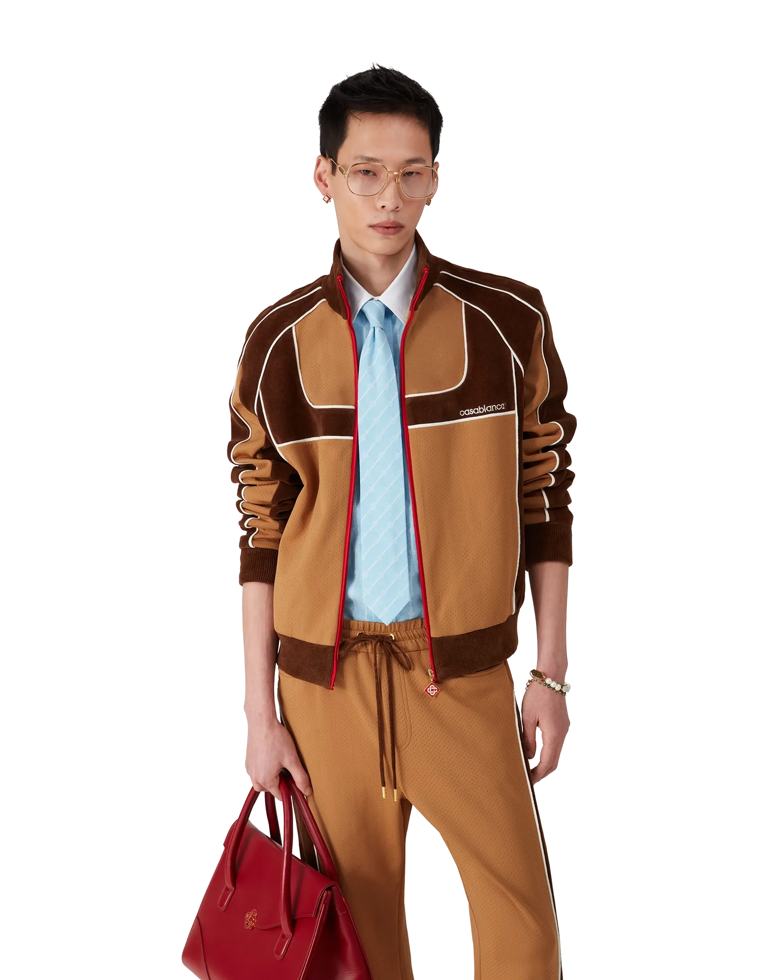 Chenille Panelled Track Jacket