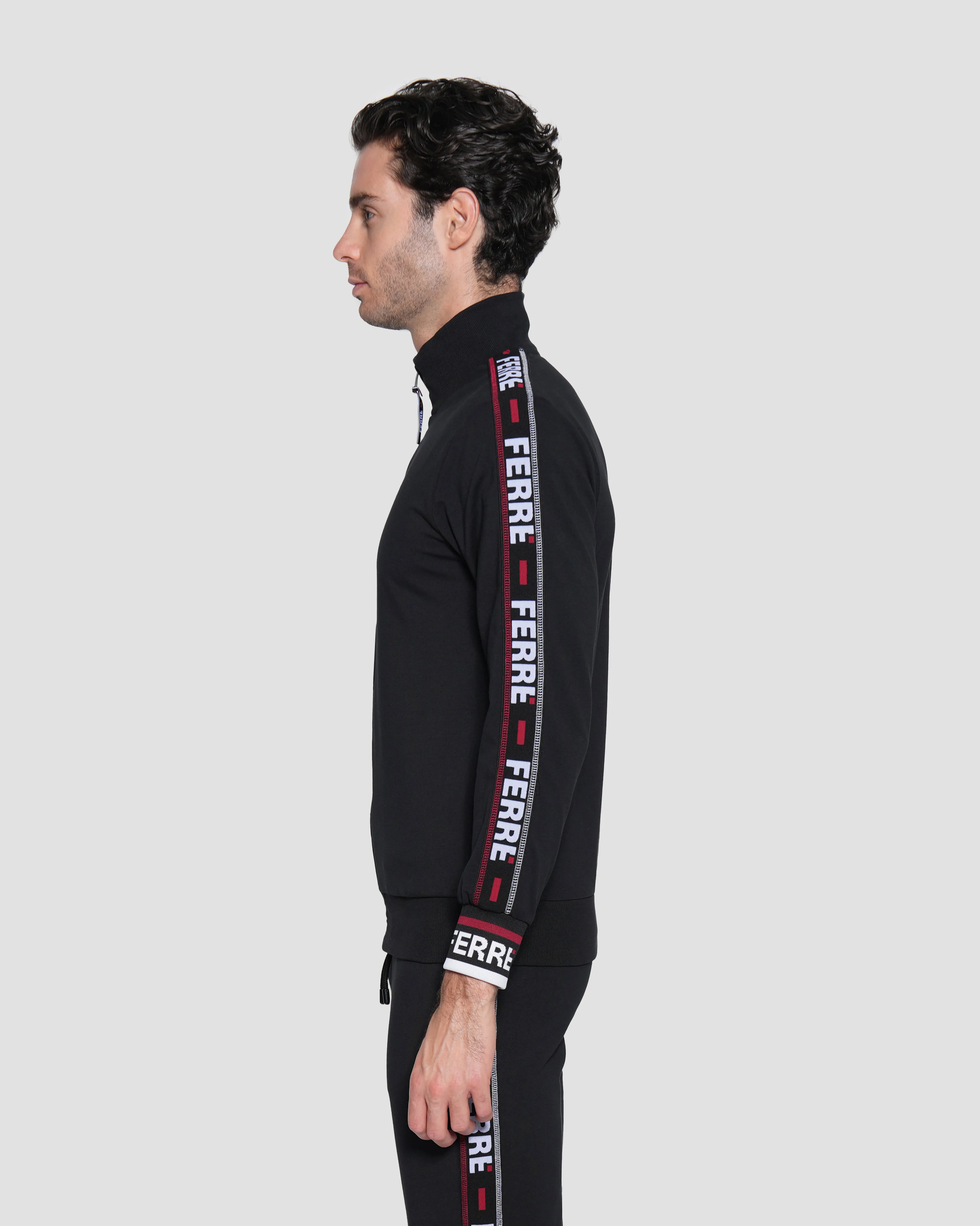 Contrast Logo Taping Tracksuit Jacket