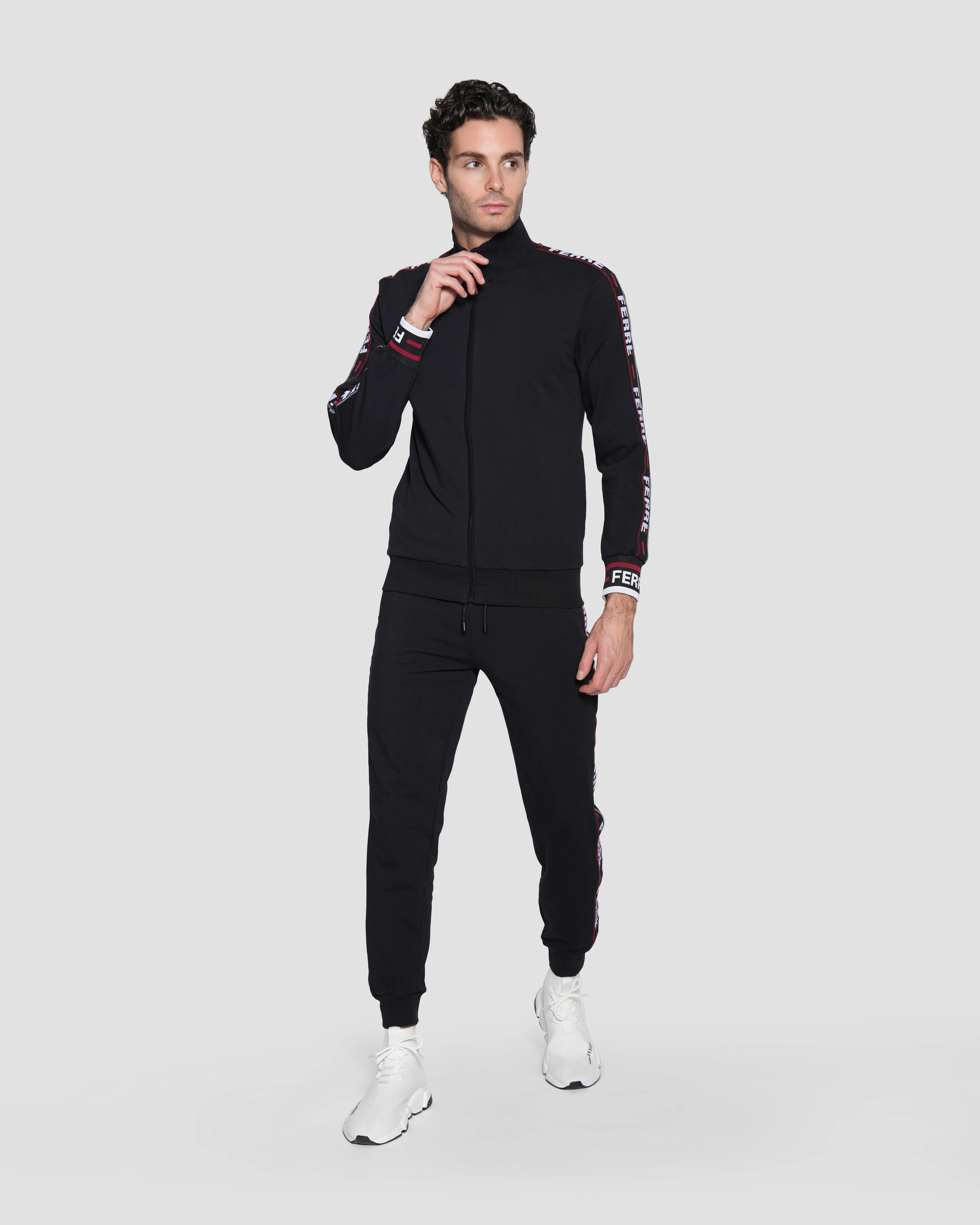 Contrast Logo Taping Tracksuit Jacket