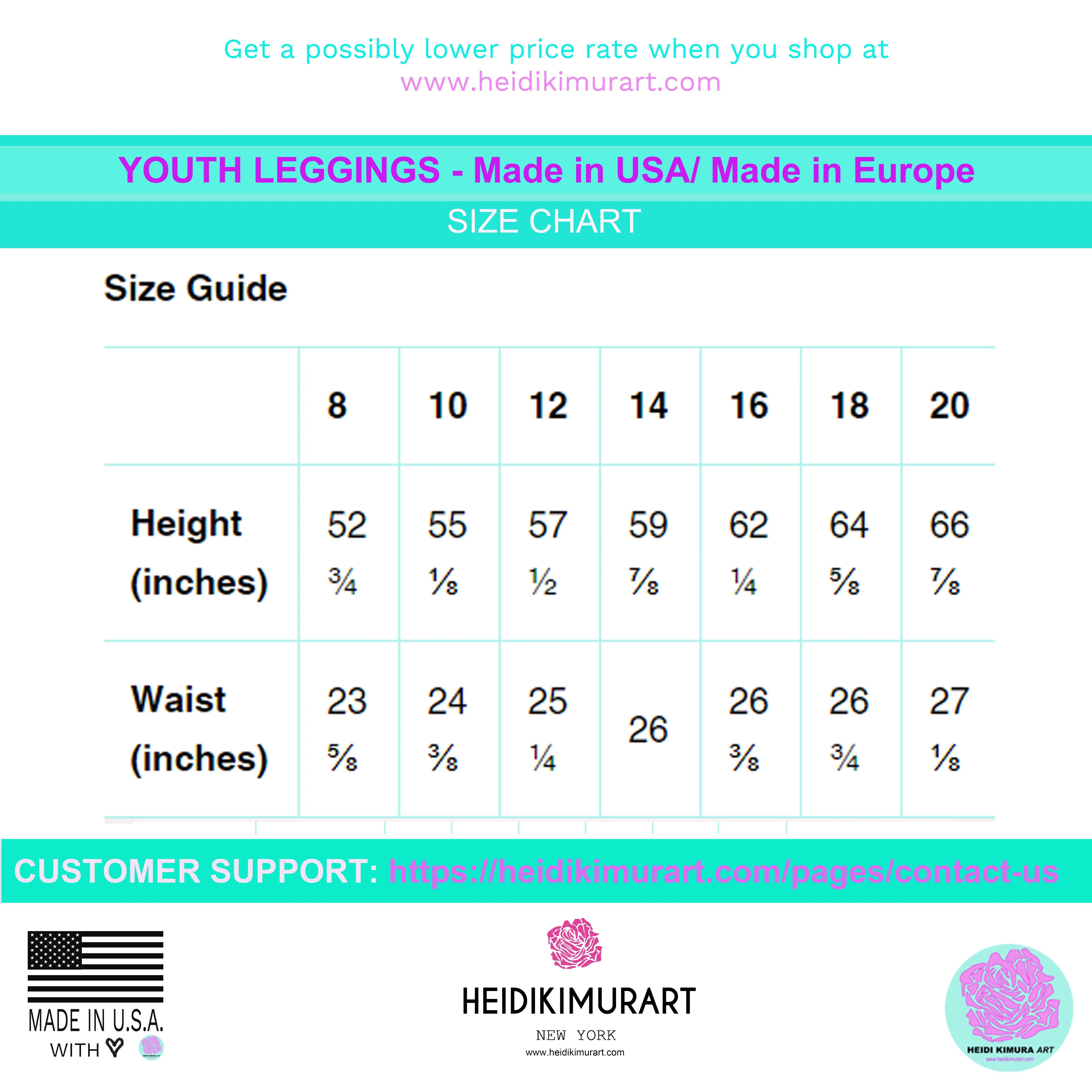 Dark Purple Girl's Tights, Solid Color Premium Youth Girl or Boy Gym Comfy Leggings - Made in USA