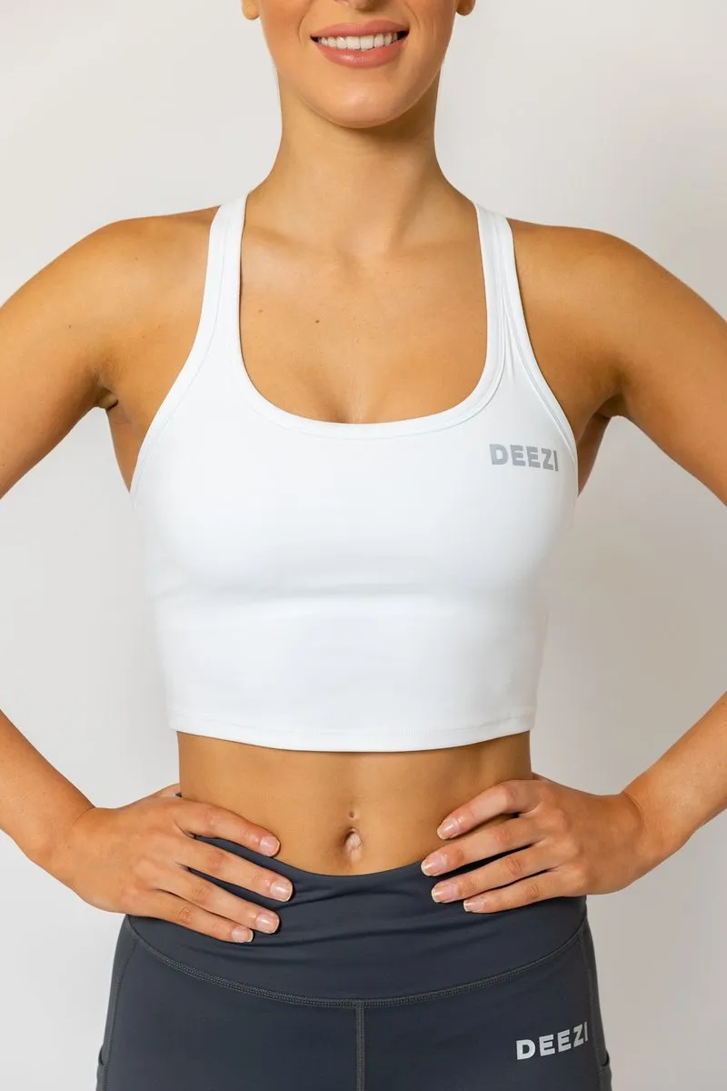 Deezi Active Extended Crop - White