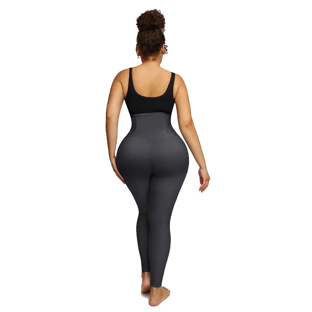 Denim-Look Extra High-Waisted Shaper Leggings