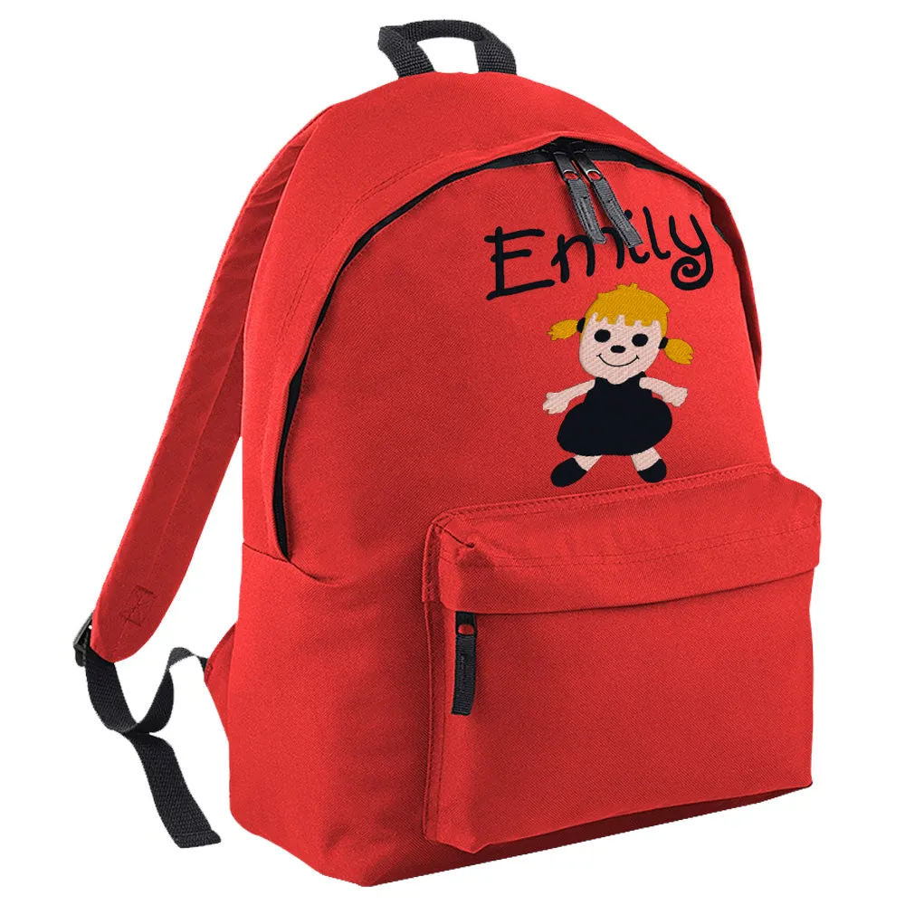 Embroidered Rucksack - Rag Doll