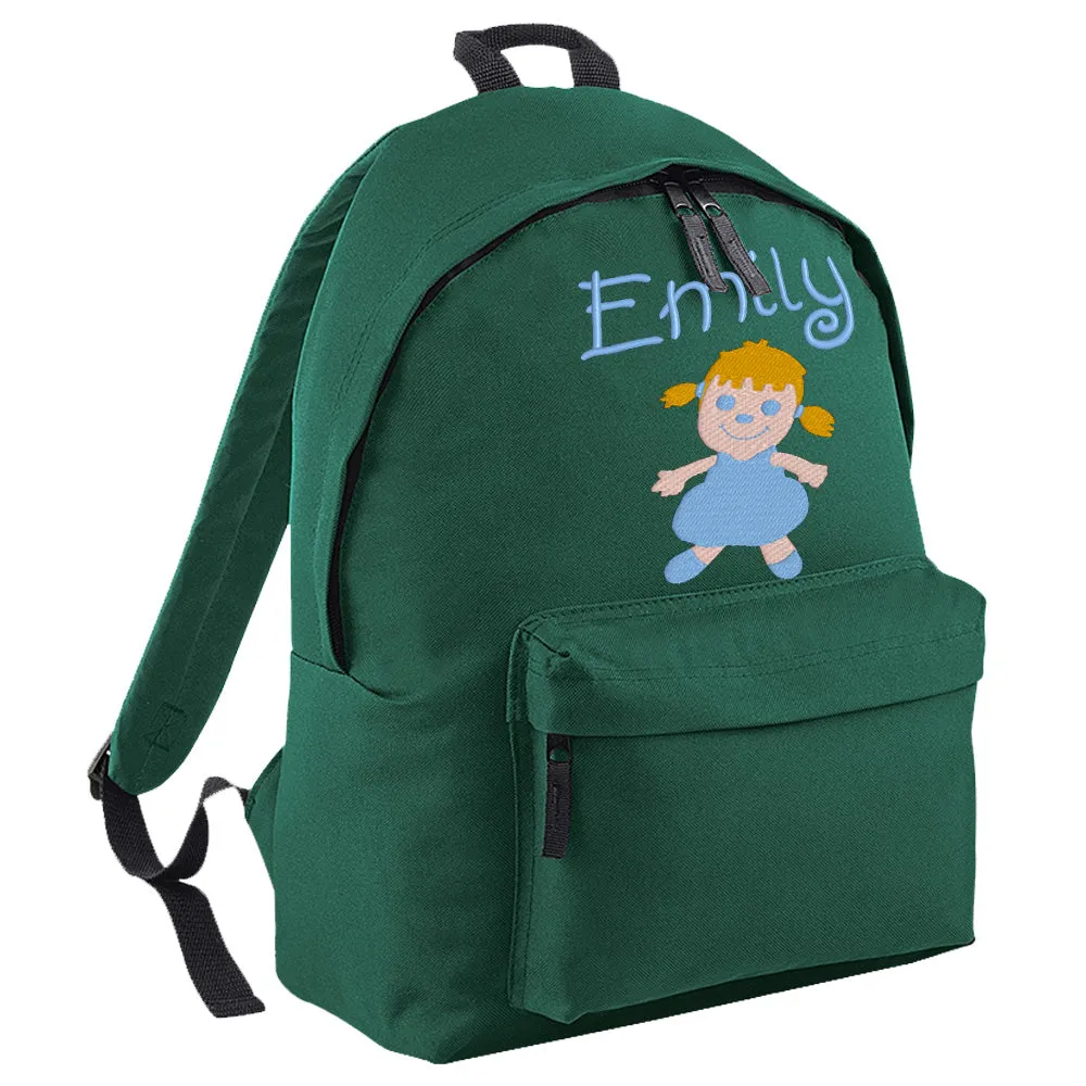 Embroidered Rucksack - Rag Doll