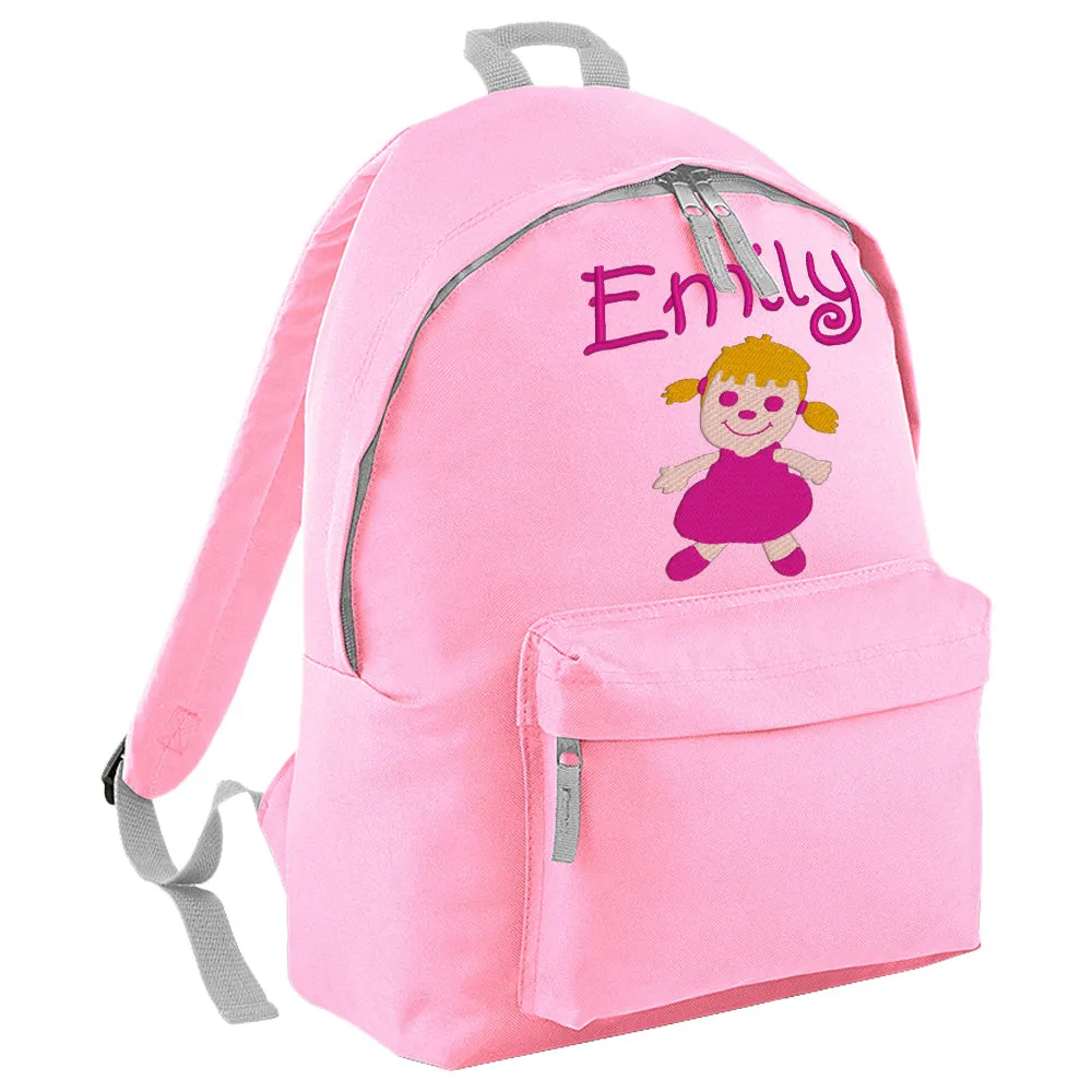 Embroidered Rucksack - Rag Doll