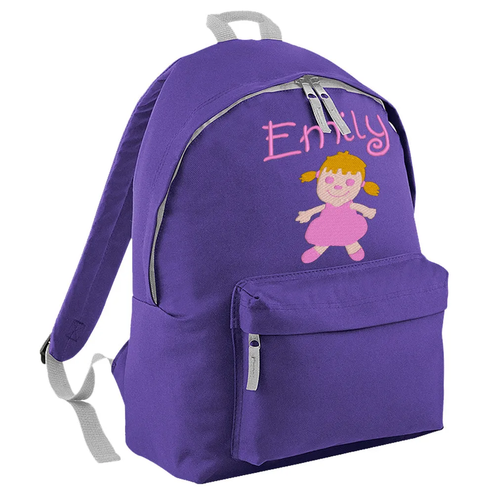 Embroidered Rucksack - Rag Doll