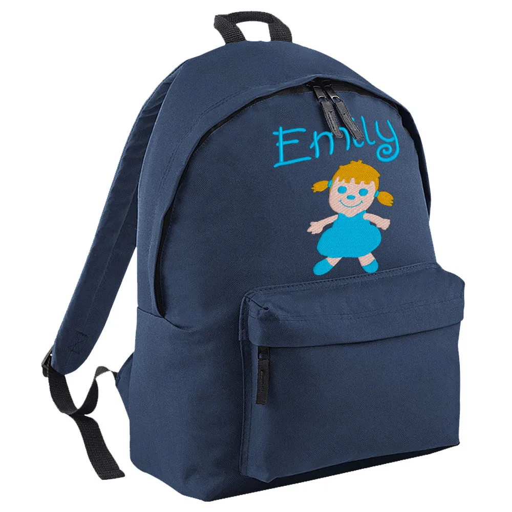 Embroidered Rucksack - Rag Doll