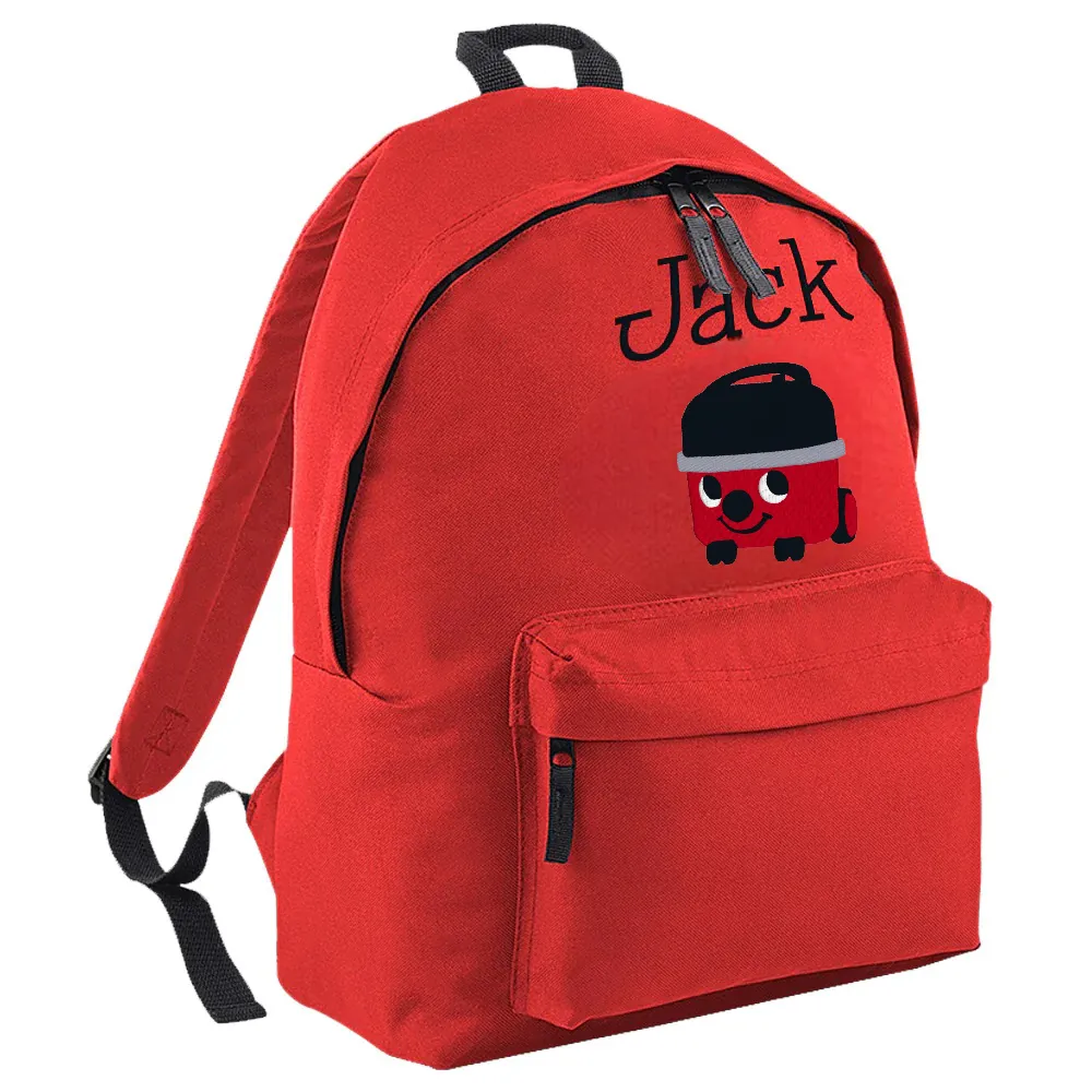 Embroidered Rucksack - Red vacuum
