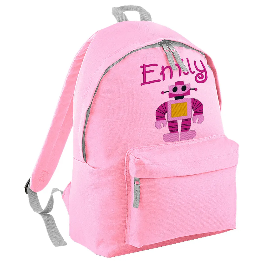 Embroidered Rucksack - Robot