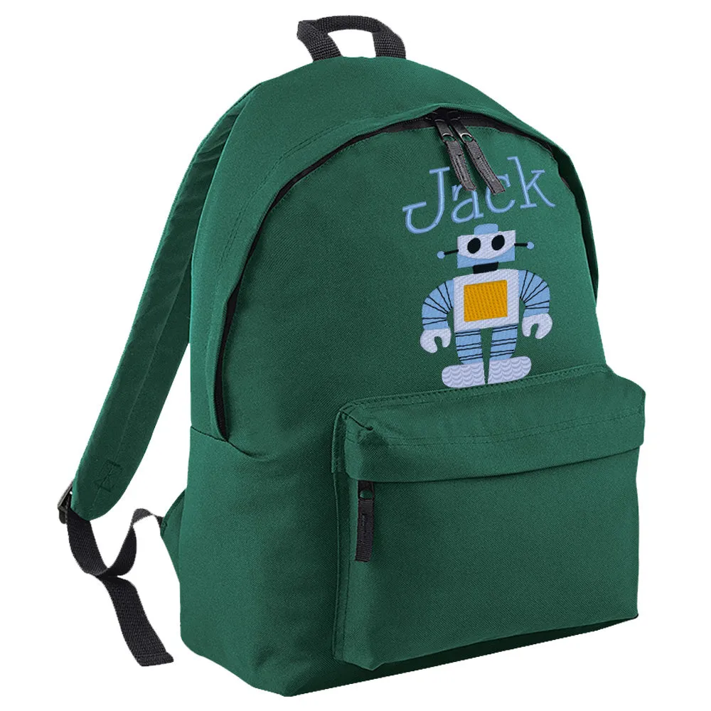 Embroidered Rucksack - Robot