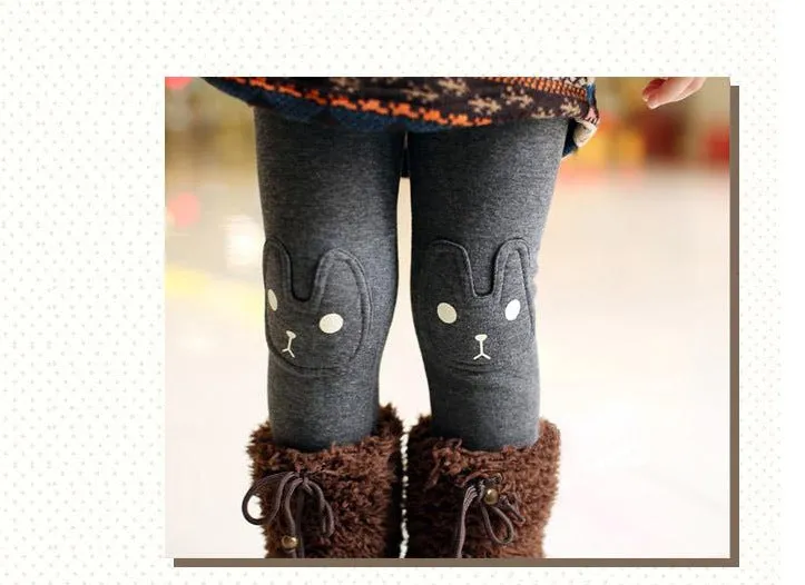 Embroidered stretch padded and velvet leggings