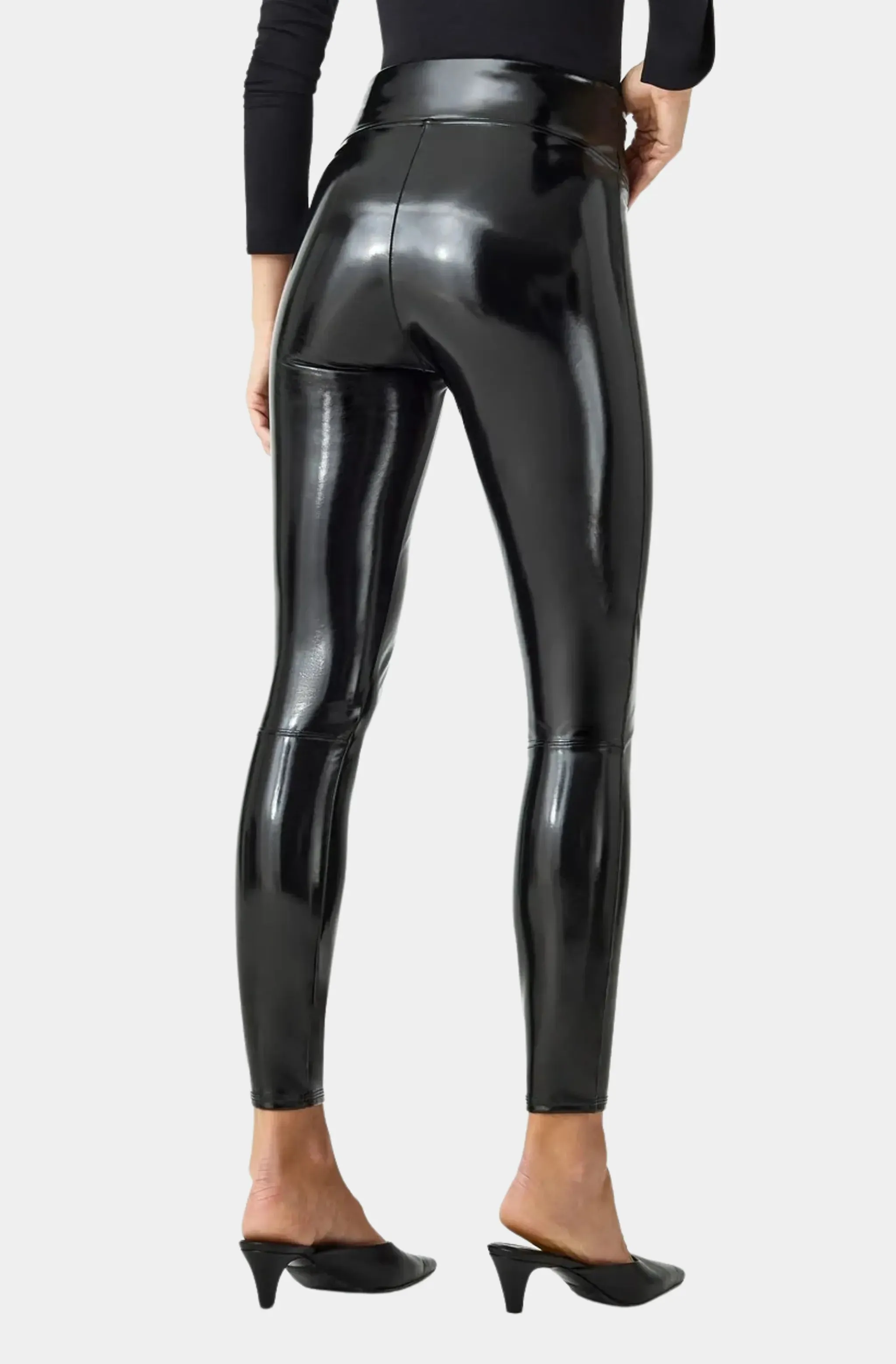 Faux Patent Leather Leggings
