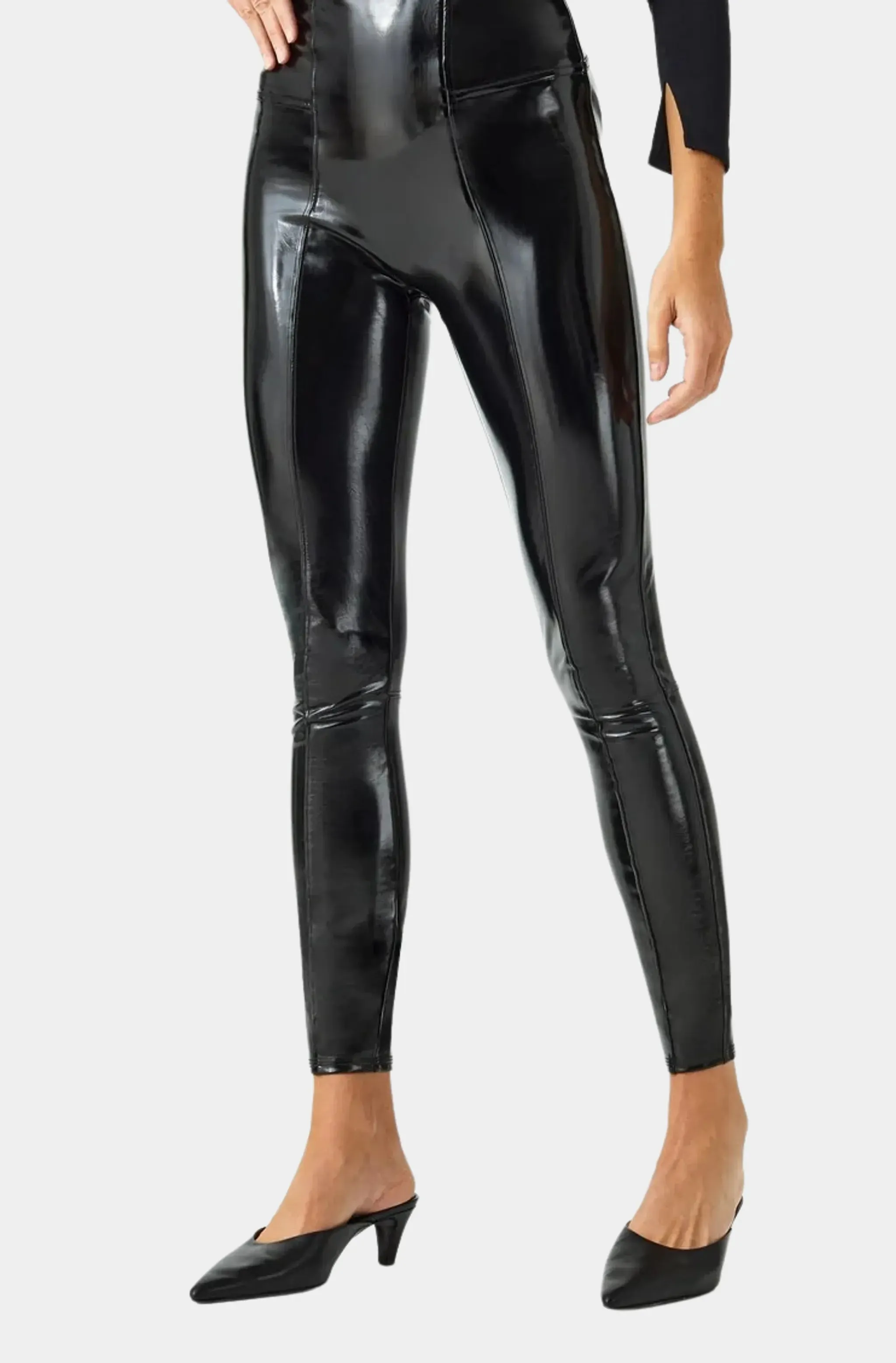 Faux Patent Leather Leggings