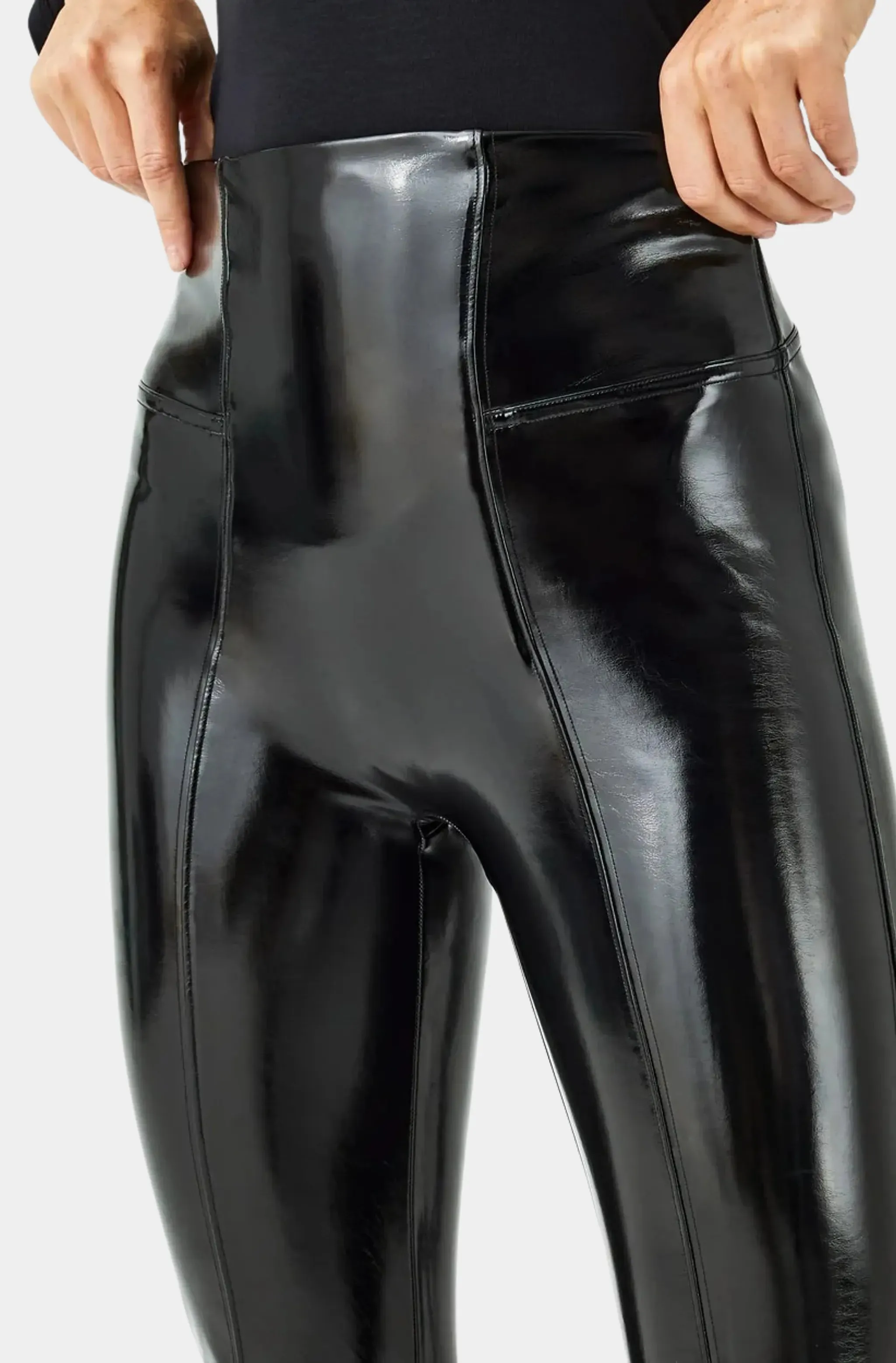 Faux Patent Leather Leggings