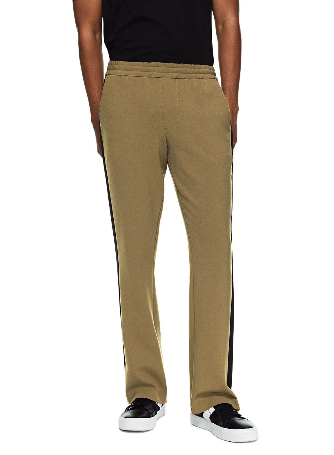 Flare Leg Track Pant (Khaki)