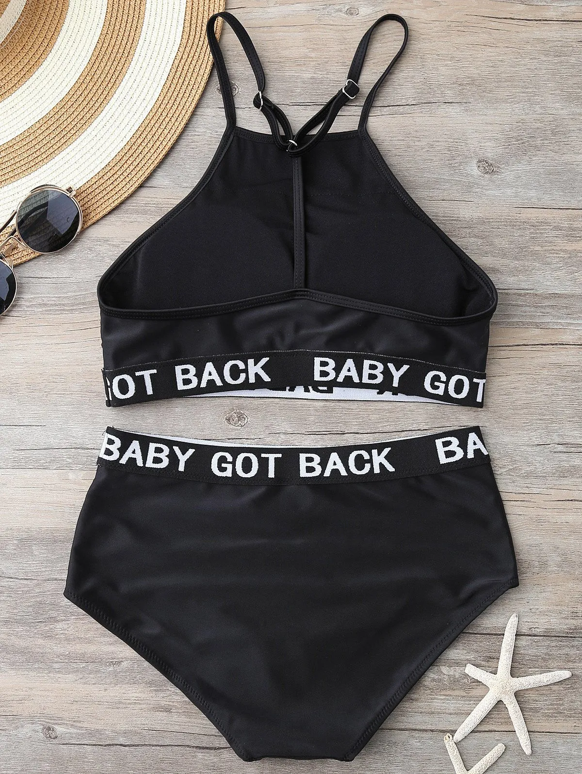 Graphic High Waisted Bikini
