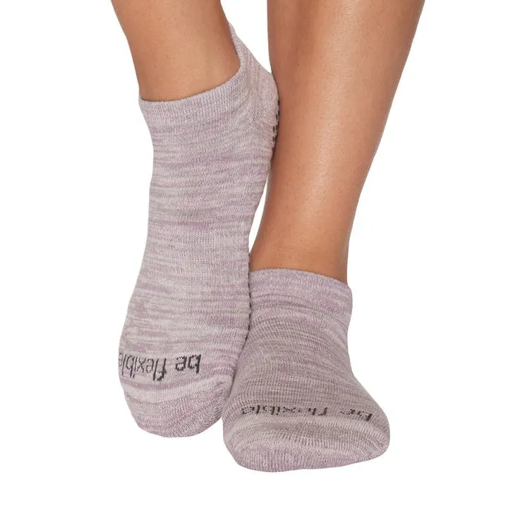 Grip Socks - Be Flexible - Marbled Fig (Barre / Pilates)