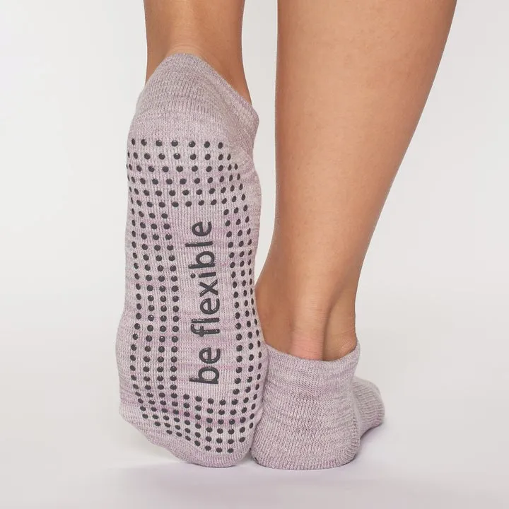 Grip Socks - Be Flexible - Marbled Fig (Barre / Pilates)