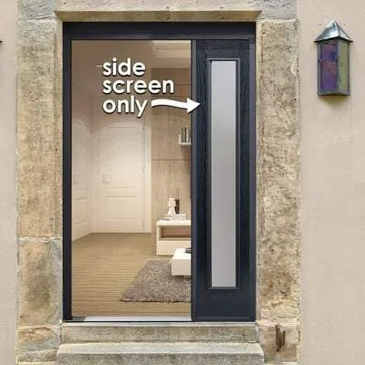 GRP Pre-Finished 1 Double Glazed Frosted Light Panel Sidelight 2032mm x 356mm - All Colours