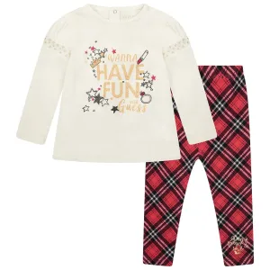 Guess Baby Girls Red Leggings Set (2 Piece)