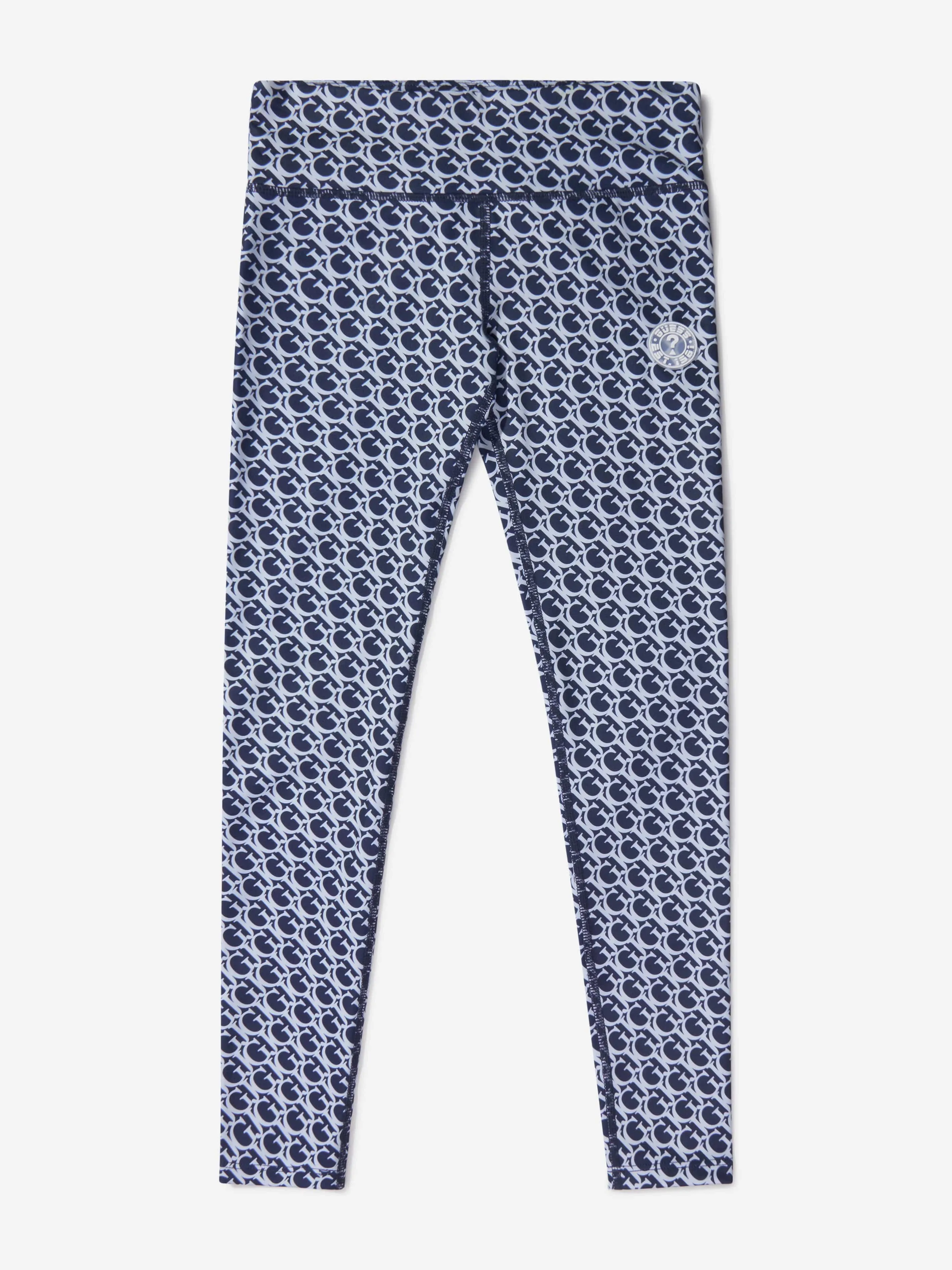 Guess Girls Logo Print Active Legggings