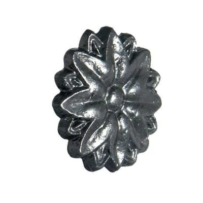 Gutter Motif - Tudor Rose x 70mm - Cast Iron Effect