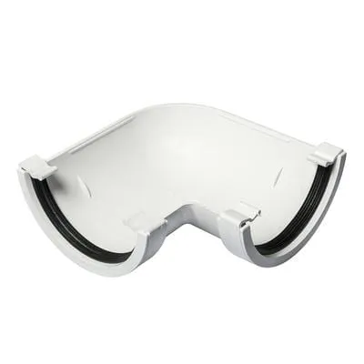 Half Round Gutter Angle 90 Degree x 112mm - All Colours
