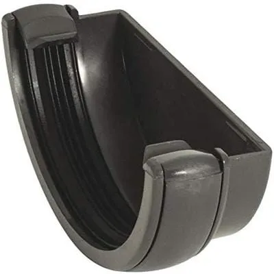 Half Round Gutter External Stop End 112mm - All Colours