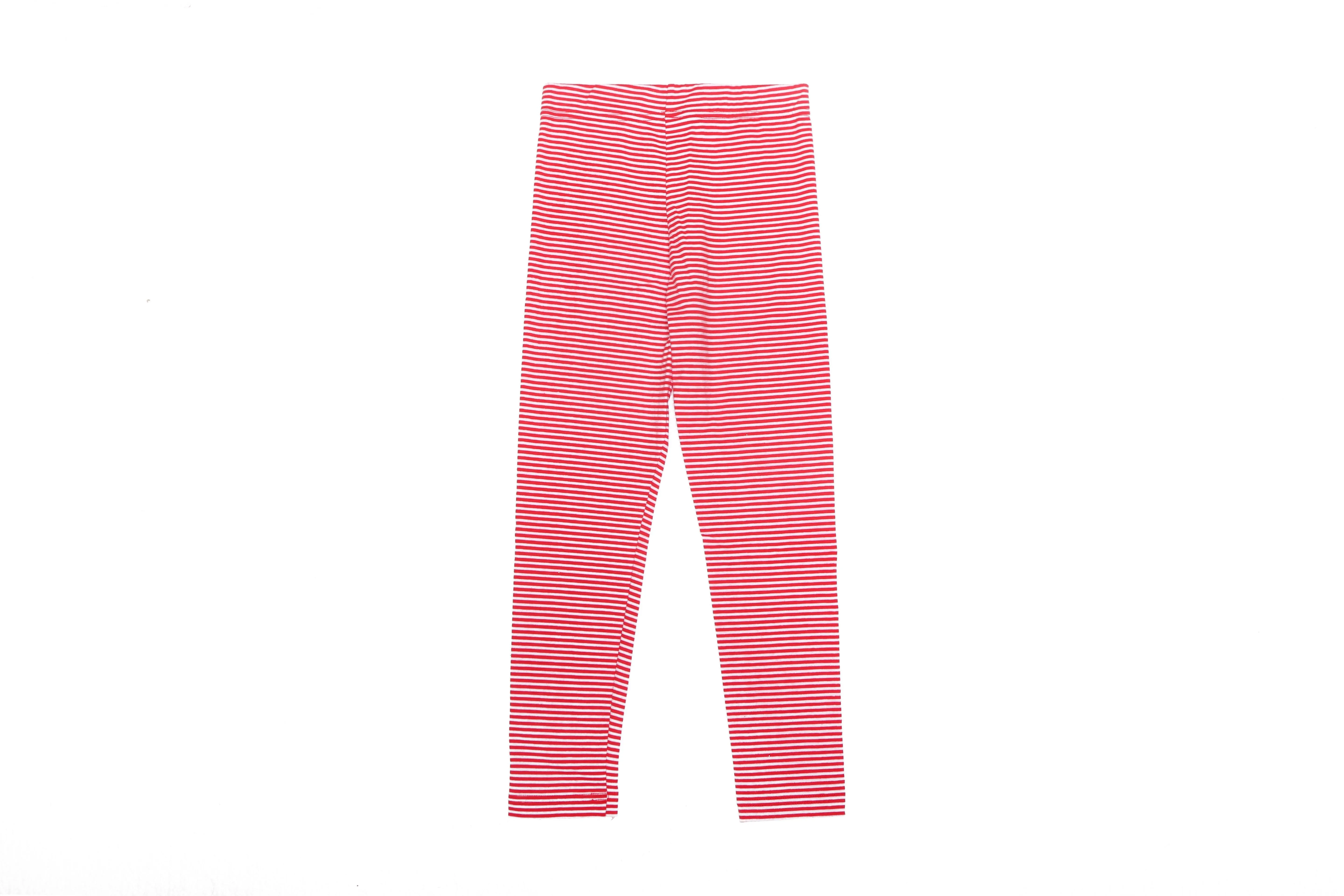 HAV Holiday Ankle Basic Leggings in Striped Candy Cane