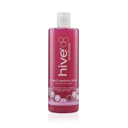Hive Solutions Lychee & Raspberry Drizzle Manicure Pedicure Soak 400ml