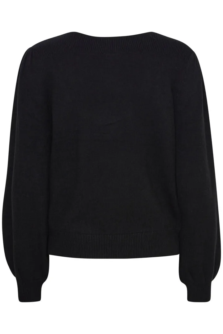 Ichi Virelle Jumper-Black-20121631