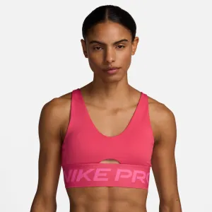 INDY PLUNGE MEDIUM-SUPPORT PADDED SPORTS BRA - 629 ASTER PINK/PINKSICLE/WHITE