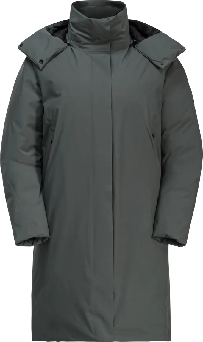Jack Wolfskin Women&#x27;s Luisenplatz Coat Slate Green | Buy Jack Wolfskin Women&#x27;s Luisenplatz Coat Slate Green here | Outnorth