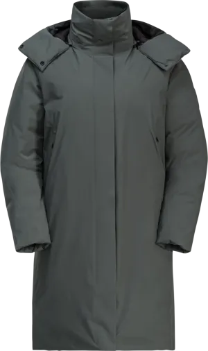 Jack Wolfskin Women&#x27;s Luisenplatz Coat Slate Green | Buy Jack Wolfskin Women&#x27;s Luisenplatz Coat Slate Green here | Outnorth