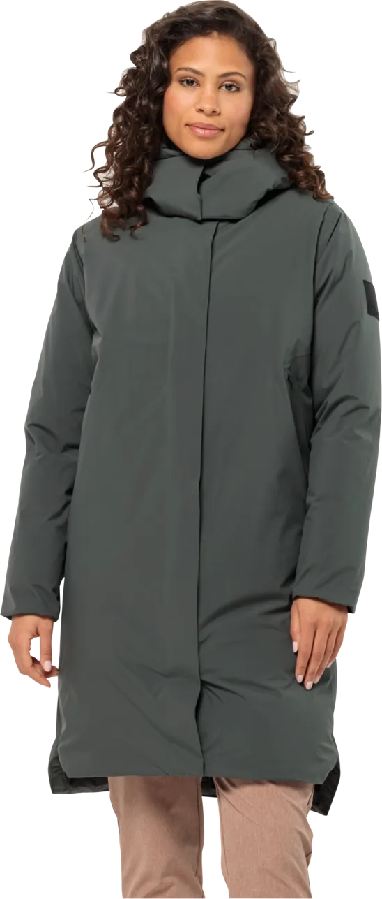 Jack Wolfskin Women&#x27;s Luisenplatz Coat Slate Green | Buy Jack Wolfskin Women&#x27;s Luisenplatz Coat Slate Green here | Outnorth