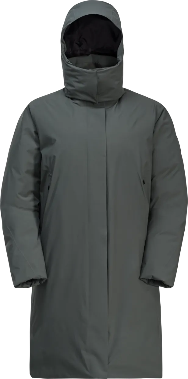 Jack Wolfskin Women&#x27;s Luisenplatz Coat Slate Green | Buy Jack Wolfskin Women&#x27;s Luisenplatz Coat Slate Green here | Outnorth