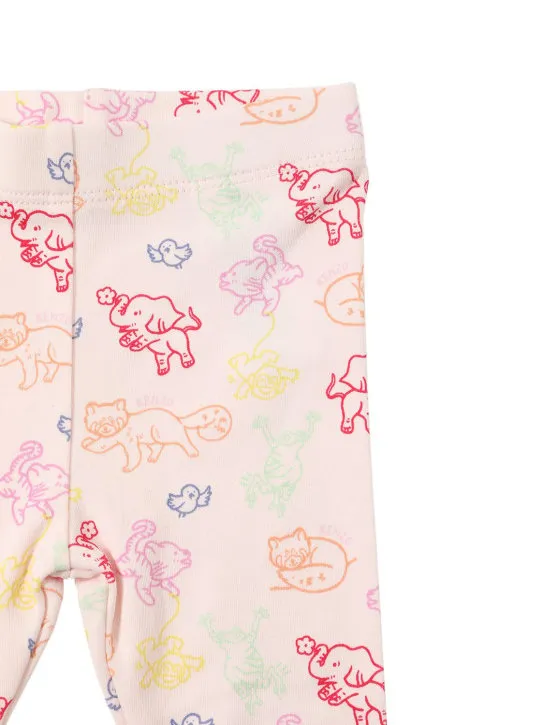 Kenzo Kids   Cotton dress, leggings &amp; headband 