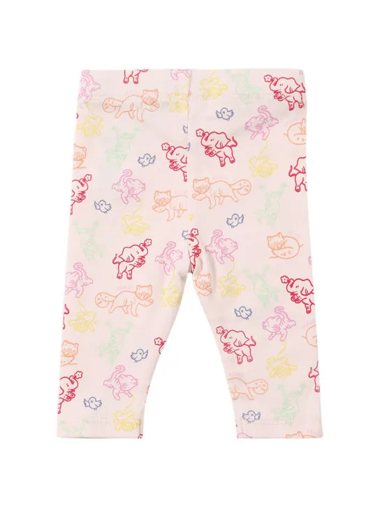 Kenzo Kids   Cotton dress, leggings &amp; headband 