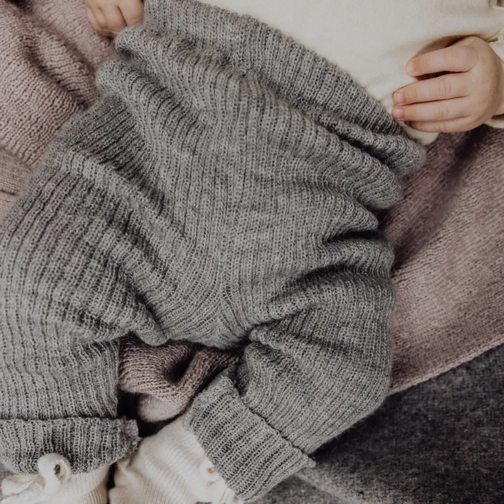 Knitted leggings - Organic wool