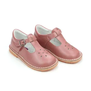 L'Amour Joy Waxed Leather T-Strap Mary Jane