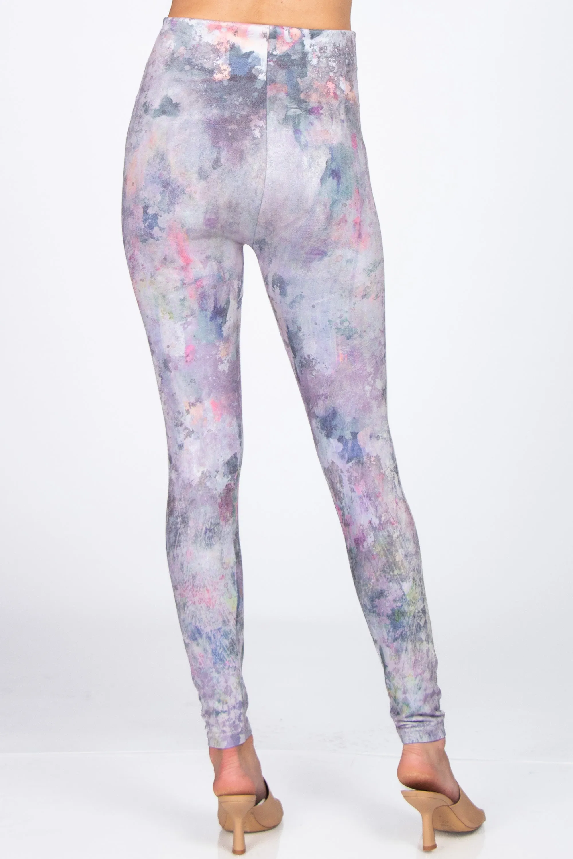 Lilac Harlequin Printed Leggings